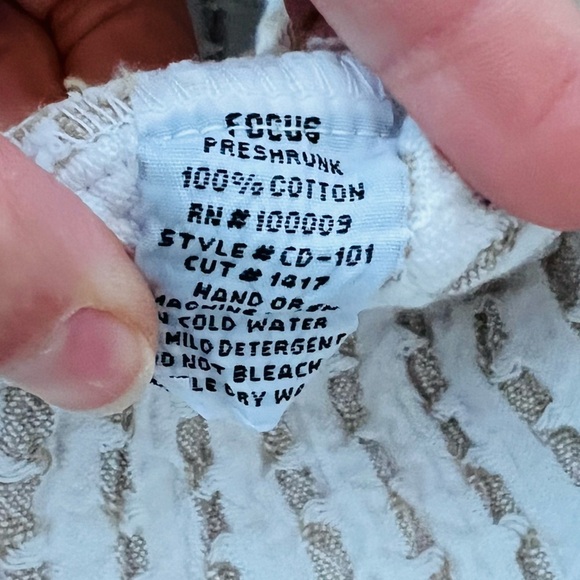 Focus Textured‎ Weave Large Button Down Blazer Lightweight Coat Size Medium - Picture 7 of 10